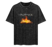 Summer Unisex T-Shirt The Plot in You Soft Pure Cotton T-Shirt Black XXL