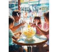 Summer vacation for city people coloring book for adults