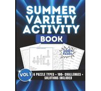 Summer Variety Activity Book for Adults: 100+ Large Print Puzzles Featuring Word Search, Crosswords, Sudoku, Mazes, Word Scramble & Trivia | Easy-to-Read with Solutions Included