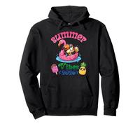 Summer Vibes 2026 Tucano con Flamingo Float Beach Trip Felpa con Cappuccio