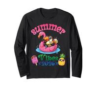 Summer Vibes 2026 Tucano con Flamingo Float Beach Trip Maglia a Manica
