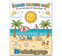 Summer Vibes: Beach Fun & Sunny Days coloring booke