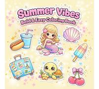Summer Vibes Bold and Easy Coloring Book