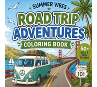 Summer Vibes Coloring Book - Road Trip Adventures