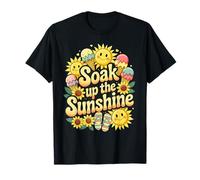 Summer Vibes - Gelato con girasole retrò Maglietta