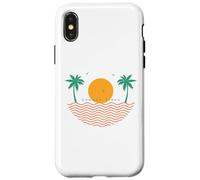Summer vibes Sunset Wave Beach Sea sunshine Summer Custodia per iPhone X/XS