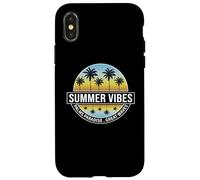 Summer vibes Sunset Wave Beach Sea sunshine Summer Custodia per iPhone X/XS