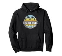 Summer vibes Sunset Wave Beach Sea sunshine Summer Felpa con Cappuccio