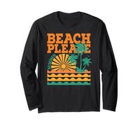 Summer vibes Sunset Wave Beach Sea sunshine Summer Maglia a Manica