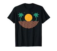 Summer vibes Sunset Wave Beach Sea sunshine Summer Maglietta