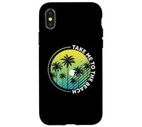 Summer vibes Sunset Wave sunshine, Take me to the beach Custodia per iPhone X/XS