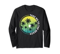 Summer vibes Sunset Wave sunshine, Take me to the beach Maglia a Manica