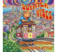 Summer Vibes with different Capybara style: Capybara Coloring Book for Adults and Children