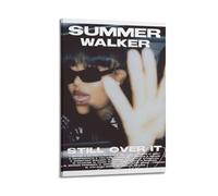 Summer Walker - Tela artistica da parete, motivo: musica e film, decorazione per soggiorno e camera da letto, 30 x 45 cm, con cornice