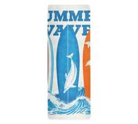 Summer Waves Board Dolphin sottile tappetino da yoga per esterni stampato, antiscivolo, antiscivolo asciugamano yoga e borsa tapete para ejercicio 180,3 x 66 cm