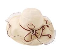 Summer Women's Silk Foldable Big Brim Fisherman Hat Seaside Holiday Sun Hat