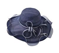 Summer Women's Silk Foldable Big Brim Fisherman Hat Seaside Holiday Sun Hat