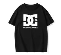 Summer Women's T-Shirts Trendy Luxury Brand Printed Casual Fashion O-Neck Top Comfortable Short Sleeved T-Shirt Women's Clothing Black XL