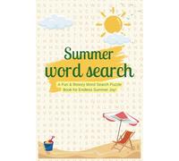 Summer Word Puzzle Book: Easy to read Puzzles About Beaches, Camping, and Fun Activities | 6x9 Inches, 110 Pages, 50+ Puzzles | Perfect for Vacations & Holidays
