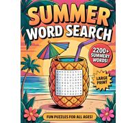 Summer Word Search: 105 Large Print Fun Puzzles for All Ages - Perfect for Travel and Relaxation