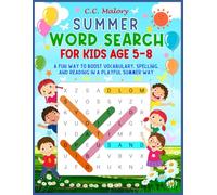 SUMMER WORD SEARCH BOOK FOR KIDS AGE 5-8: A Fun Way to Boost Vocabulary, Spelling, and Reading in A Playful Summer Way