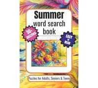 Summer word search book: Word searches with Easy to Read Print about Summer, Beach, Travelling and More | 6x9 inches, 110 pages | 50+ Puzzles … Gift for Vacations, Holidays and Relaxation