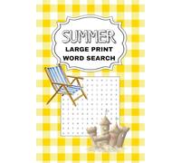 Summer Word Search Puzzle Book Large Print: Fun Beach, Vacation & Travel Word Finds for Adults and Seniors (6x9 Inch)