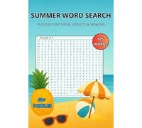Summer Word Search Puzzle Book: Large Print Puzzles About Beach Days and Summer Vibes for Teens, Adults and Seniors