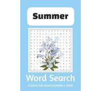 Summer Word Search Puzzle Book: Word Searches with Easy to Read Print about Summer, Beach, Camping and More │ 6x9 inches, 110 pages │ 50+ Puzzles ... Gift for Vacations, Holidays and Free Times
