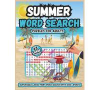 Summer Word Search Puzzles for Adults: Supersized Large Print Word Search with 1200+ Words, Summer Fun Word Search Puzzle Book