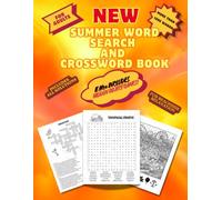 Summer Wordsearch and Crossword Book: Summer Activity Book for Adults, with Over 1000 Words and Hidden Object Games