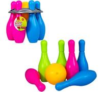 Summertime set bowling - giocattoli da esterno colorati per bambini