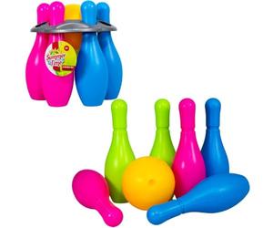 Summertime set bowling - giocattoli da esterno colorati per bambini