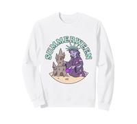 Summerween Art La spettrale Lady Liberty Sandcastle Felpa