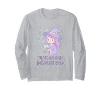 Summerween Art Matcha e Incantations Kawaii Witch Maglia a Manica