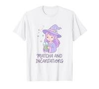 Summerween Art Matcha e Incantations Kawaii Witch Maglietta