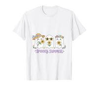 Summerween Art Spooky Summer Ghosts Carini Kawaii Maglietta