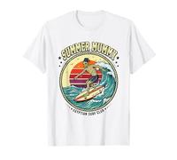 Summerween Art Summer Mummy Surf Egiziano Surf Club Maglietta