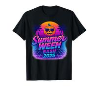 SummerWeen Bash 2025 Scheletro Beach Party Halloween Vibes Maglietta