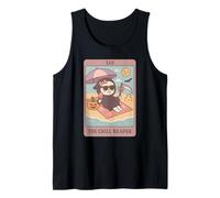 Summerween Chill Grim Reaper Summer Funny Cute Tarocchi Card Canotta