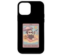 Summerween Chill Grim Reaper Summer Funny Cute Tarocchi Card Custodia per iPhone 12 mini