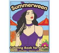 Summerween Coloring Book for Adults: 50 Easy Designs for Relaxation and Creative Fun
