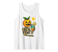 Summerween Creepin' in the Sun - Scheletro testa arancione Canotta