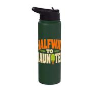 Summerween Humor Halfway To Haunted Stainless Steel Insulated Water Bottle