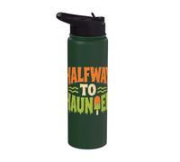 Summerween Humor Halfway To Haunted Stainless Steel Insulated Water Bottle