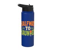 Summerween Humor Halfway To Haunted Stainless Steel Insulated Water Bottle