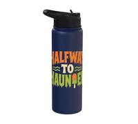 Summerween Humor Halfway To Haunted Stainless Steel Insulated Water Bottle