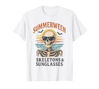 Summerween - Scheletri e occhiali da sole - Spooky Summer Maglietta