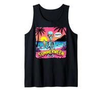 Summerween - Scheletro con Scena della Spiaggia del Gelato Canotta