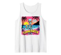 Summerween - Scheletro con Scena della Spiaggia del Gelato Canotta